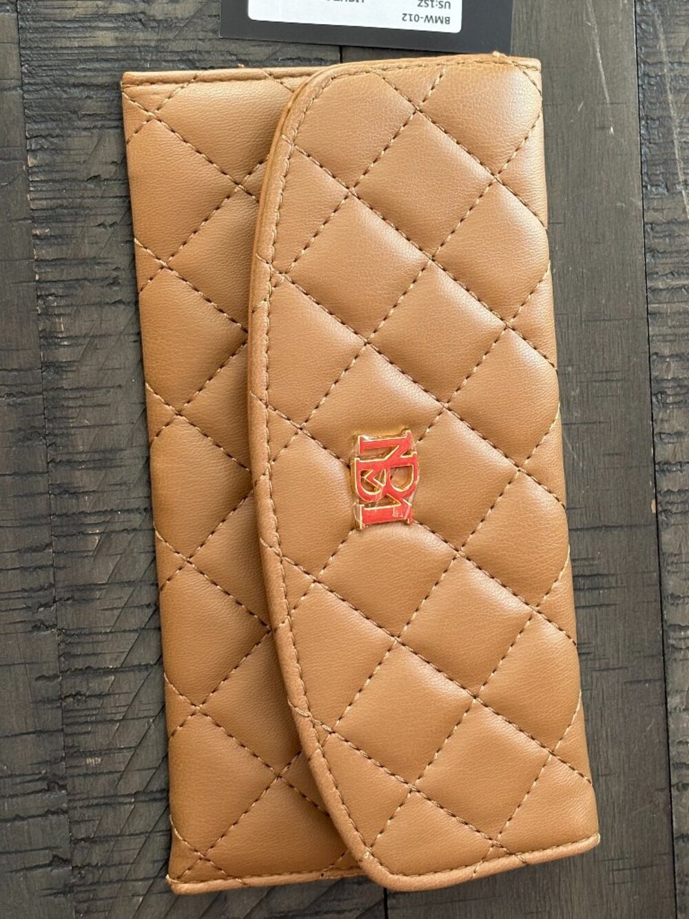 Brand New Badgley Mischka Light Brown Card Holder Wallet NWT